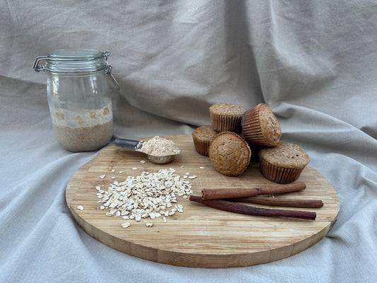 Sourdough Snickerdoodle Protein Muffins